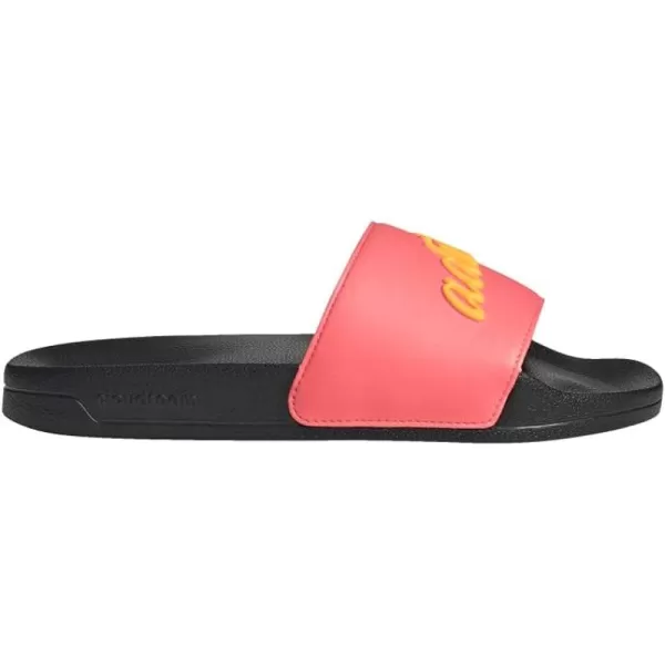 imageadidas Womens Adilette SlideAcid RedFlash OrangeCore Black