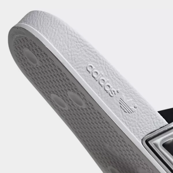 imageadidas Mens Adilette Slide SandalCloud WhiteChalk WhiteCore Black