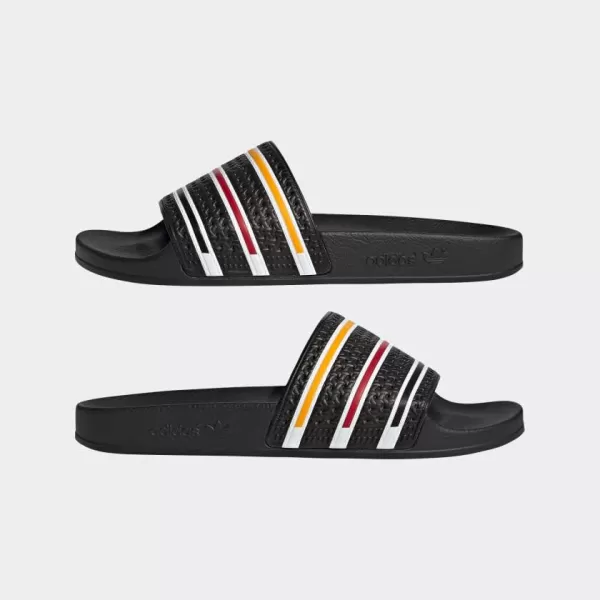 imageadidas Mens Adilette Slide SandalCore BlackCloud WhiteTeam Colleg G