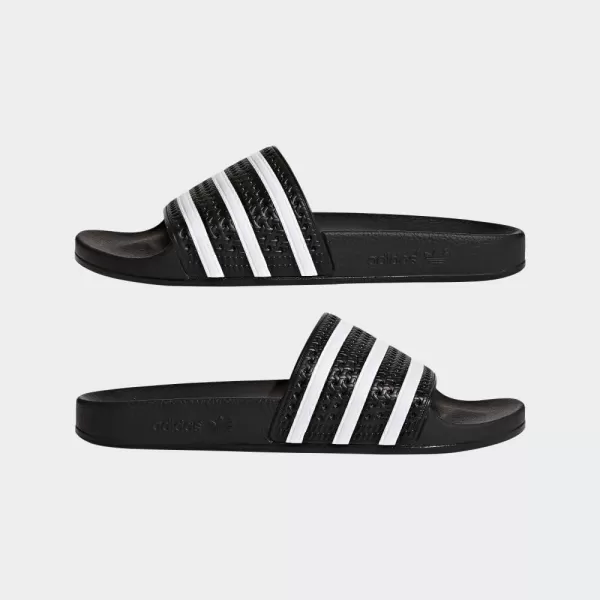 imageadidas Mens Adilette Slide SandalCore BlackWhiteCore Black