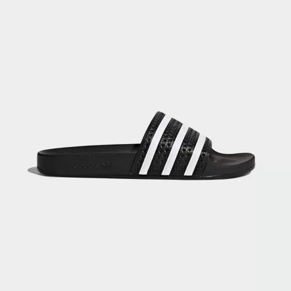 imageadidas Mens Adilette Slide SandalCore BlackWhiteCore Black