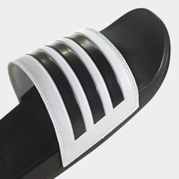 imageadidas Mens Adilette Slide SandalWhiteCore BlackCore Black