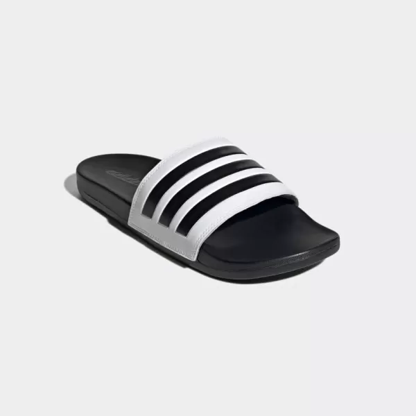 imageadidas Mens Adilette Slide SandalWhiteCore BlackCore Black