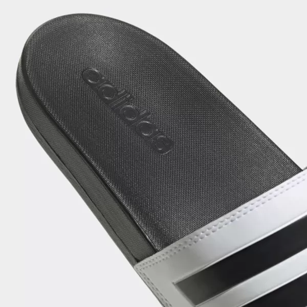 imageadidas Mens Adilette Slide SandalWhiteCore BlackCore Black