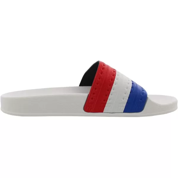 imageadidas Mens Adilette Slide SandalWhiteRedBluewhite