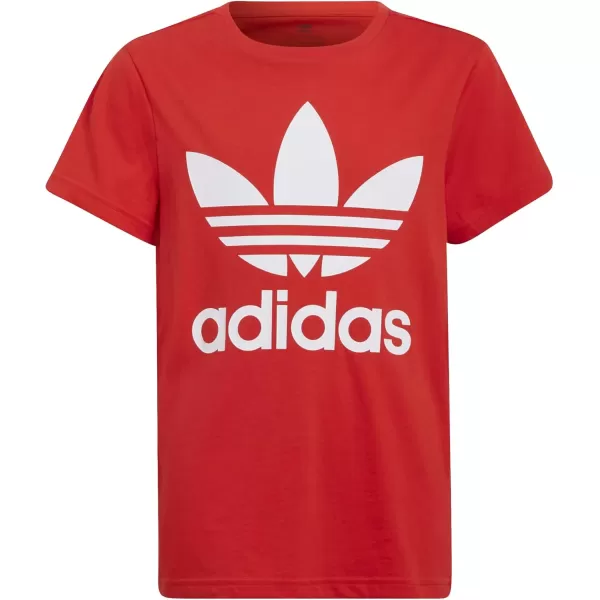 imageadidas Originals Kids Little Trefoil TeeVivid RedWhite