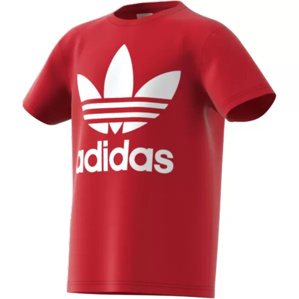 imageadidas Originals Kids Little Trefoil TeeVivid RedWhite