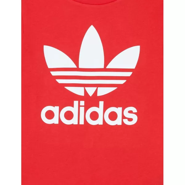 imageadidas Originals Kids Little Trefoil TeeVivid RedWhite