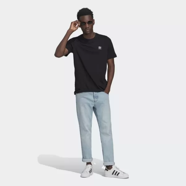 imageadidas Originals Mens Loungewear Adicolor Essentials Trefoil TeeBlack