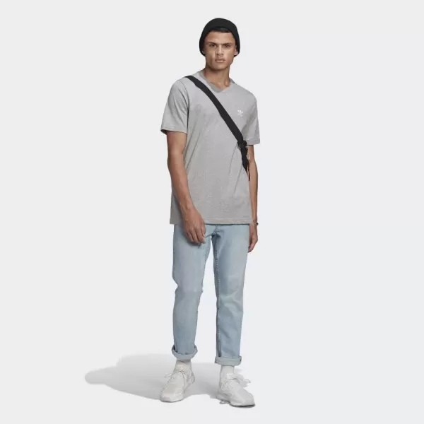 imageadidas Originals Mens Loungewear Adicolor Essentials Trefoil TeeMedium Grey Heather
