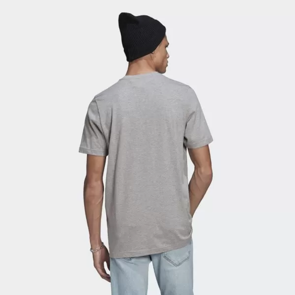 imageadidas Originals Mens Loungewear Adicolor Essentials Trefoil TeeMedium Grey Heather