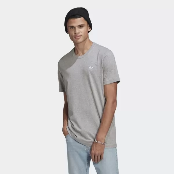 imageadidas Originals Mens Loungewear Adicolor Essentials Trefoil TeeMedium Grey Heather