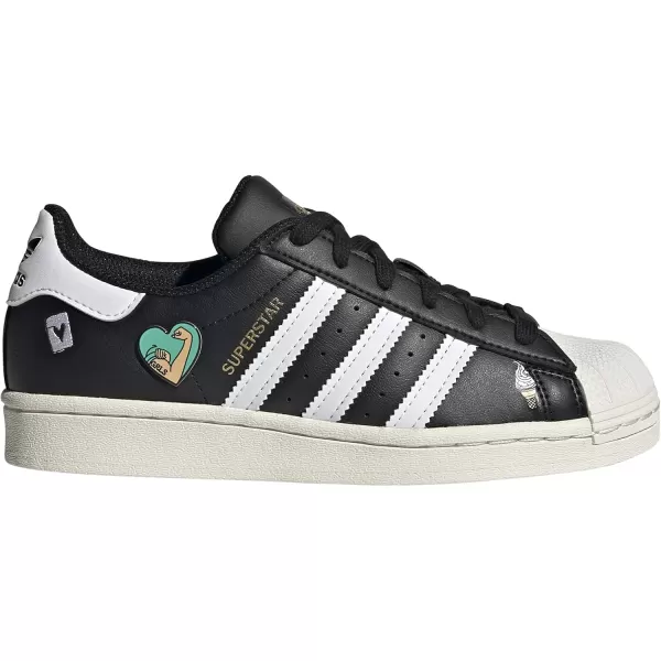 imageadidas Originals UnisexChild Superstar Legacy SneakerBlackWhiteChalk White