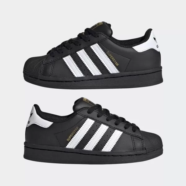 imageadidas Originals UnisexChild Superstar Legacy SneakerCore BlackWhiteBlack