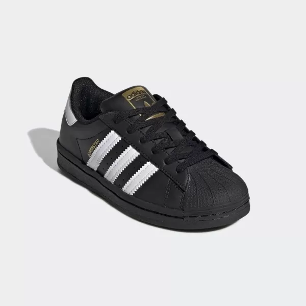 imageadidas Originals UnisexChild Superstar Legacy SneakerCore BlackWhiteBlack