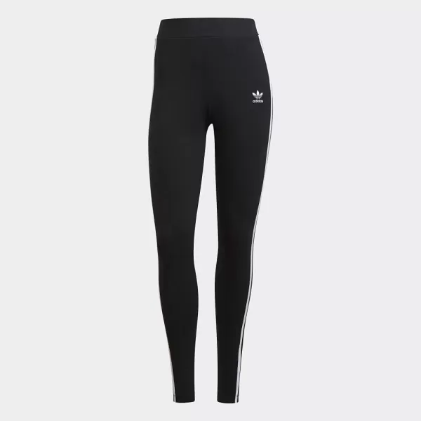 imageadidas Originals Womens 3Stripes LeggingsBlack