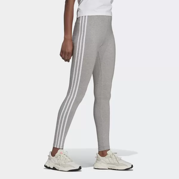 imageadidas Originals Womens 3Stripes LeggingsMedium Grey Heather