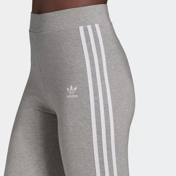 imageadidas Originals Womens 3Stripes LeggingsMedium Grey Heather