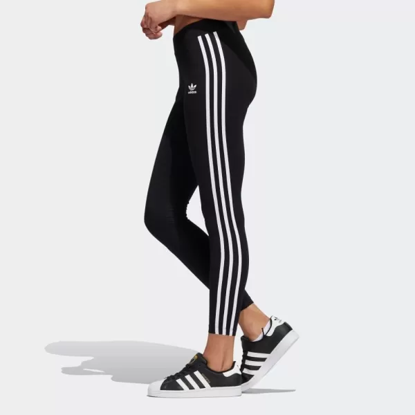 imageadidas Originals Womens Adicolor Classics 3Stripes TightsBlack