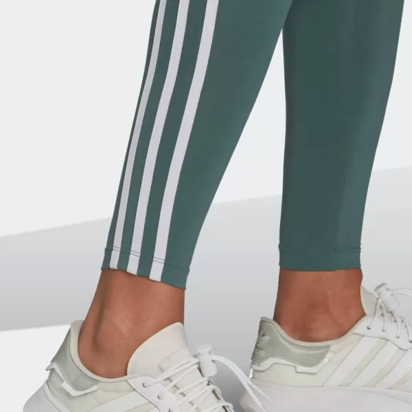 imageadidas Originals Womens Adicolor Classics 3Stripes TightsTech Emerald