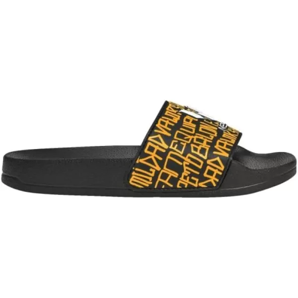 imageadidas Kids Adilette Shower SlideCore BlackWhiteSemi Solar Gold Messi