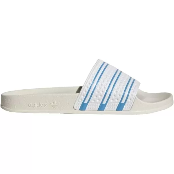 imageadidas Mens Adilette Slide SandalLight BlueOff WhiteCloud White