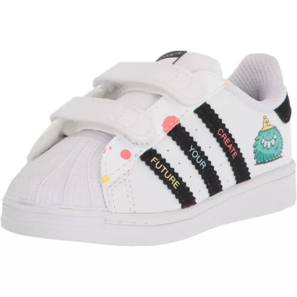 imageadidas Originals UnisexChild Superstar Legacy SneakerWhiteBlackRadiant Aqua