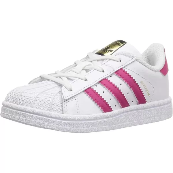 imageadidas Originals UnisexChild Superstar Legacy SneakerWhiteBold PinkWhite