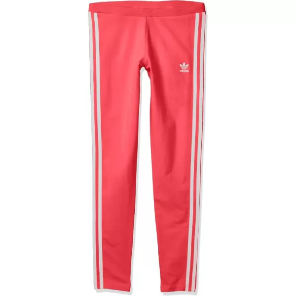 imageadidas Originals Womens Adicolor Classics 3Stripes LeggingsPower PinkWhite