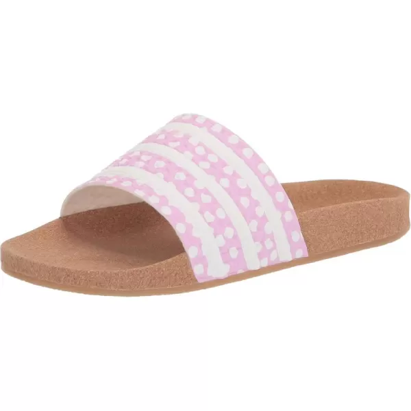 imageadidas Womens Adilette Slide SandalBliss LilacWhiteGum