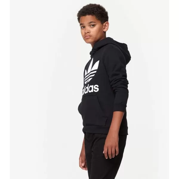 imageadidas Originals Kids Trefoil HoodieCore BlackWhite