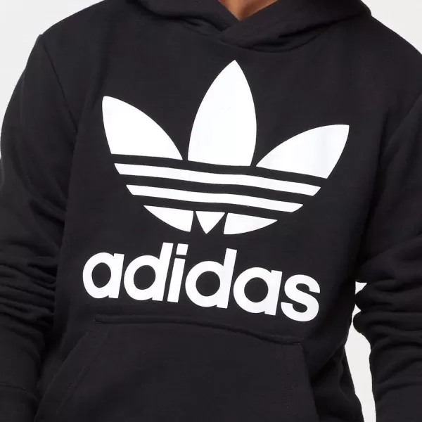 imageadidas Originals Kids Trefoil HoodieCore BlackWhite