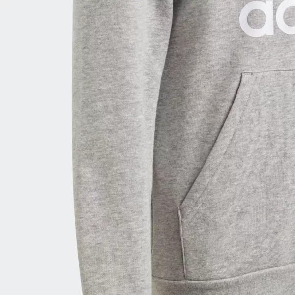 imageadidas Originals Kids Trefoil HoodieMedium Grey HeatherWhite