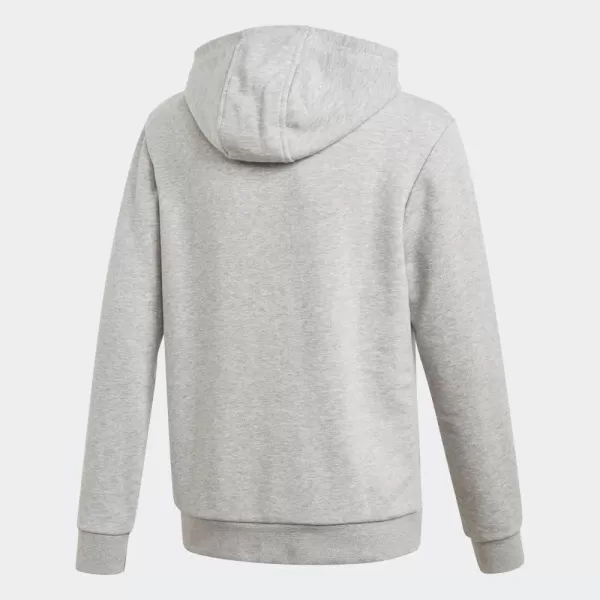 imageadidas Originals Kids Trefoil HoodieMedium Grey HeatherWhite