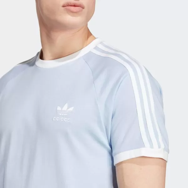 imageadidas Originals Mens Adicolor Classics 3Stripes TShirtBlue Dawn