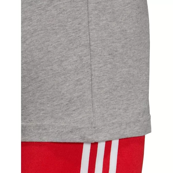 imageadidas Originals Mens Adicolor Classics 3Stripes TShirtMedium Grey HeatherWhite