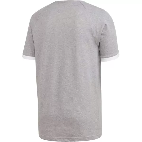 imageadidas Originals Mens Adicolor Classics 3Stripes TShirtMedium Grey HeatherWhite