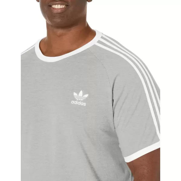 imageadidas Originals Mens Adicolor Classics 3Stripes TShirtMedium Grey HeatherWhite