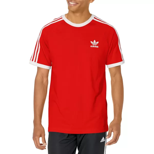 imageadidas Originals Mens Adicolor Classics 3Stripes TShirtRed