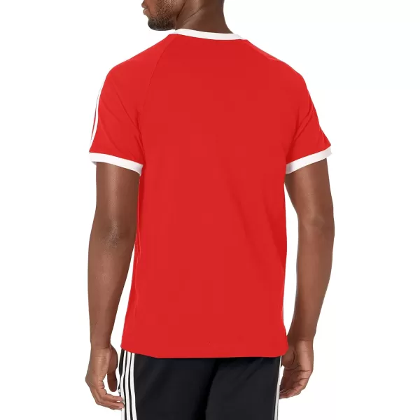 imageadidas Originals Mens Adicolor Classics 3Stripes TShirtVivid Red