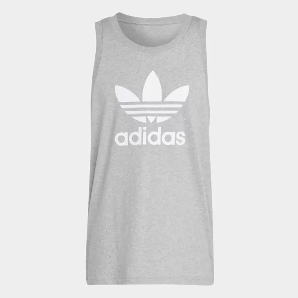 imageadidas Originals Mens Adicolor Classics Trefoil Tank TopMedium Grey Heather