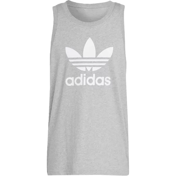 imageadidas Originals Mens Adicolor Classics Trefoil Tank TopMedium Grey Heather