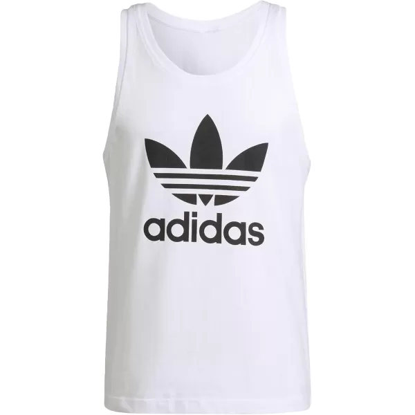 imageadidas Originals Mens Adicolor Classics Trefoil Tank TopWhiteBlack