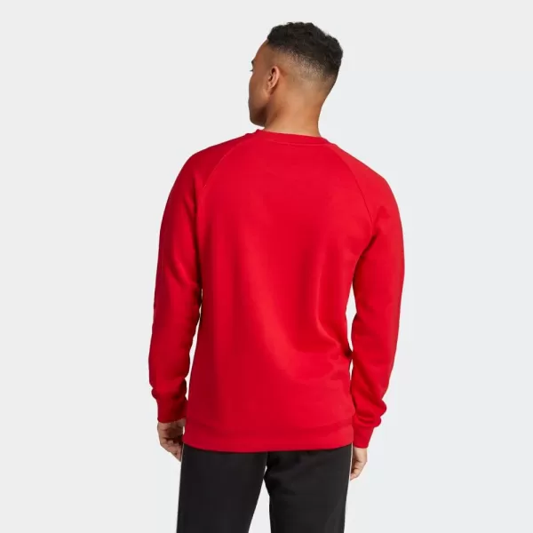 imageadidas Originals Mens Adicolor Trefoil Crewneck SweatshirtBetter Scarlet