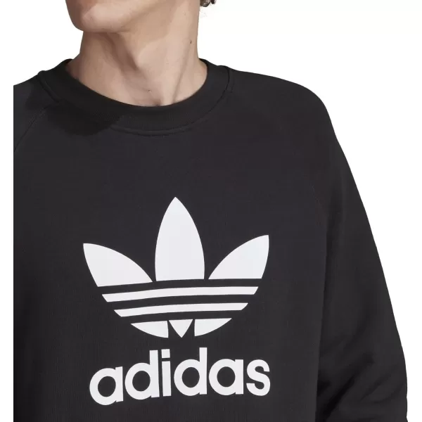 imageadidas Originals Mens Adicolor Trefoil Crewneck SweatshirtBlack