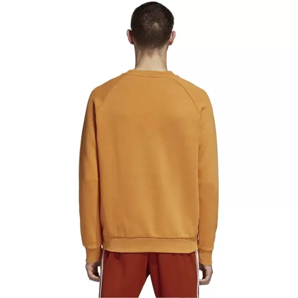 imageadidas Originals Mens Adicolor Trefoil Crewneck SweatshirtCraft Orange