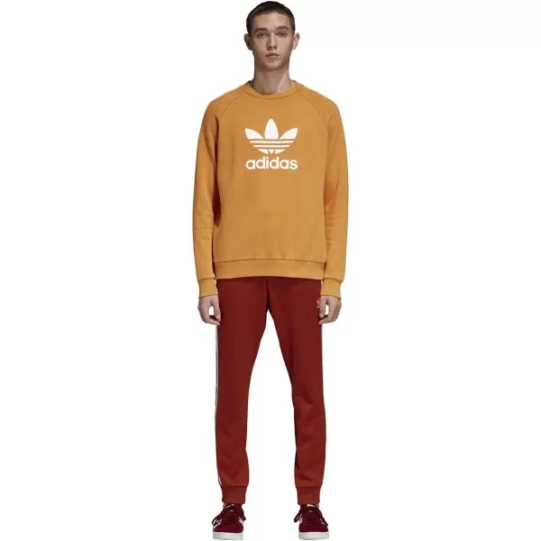 imageadidas Originals Mens Adicolor Trefoil Crewneck SweatshirtCraft Orange