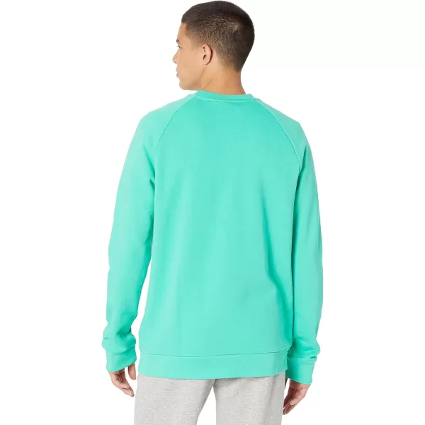 imageadidas Originals Mens Adicolor Trefoil Crewneck SweatshirtGreenWhite