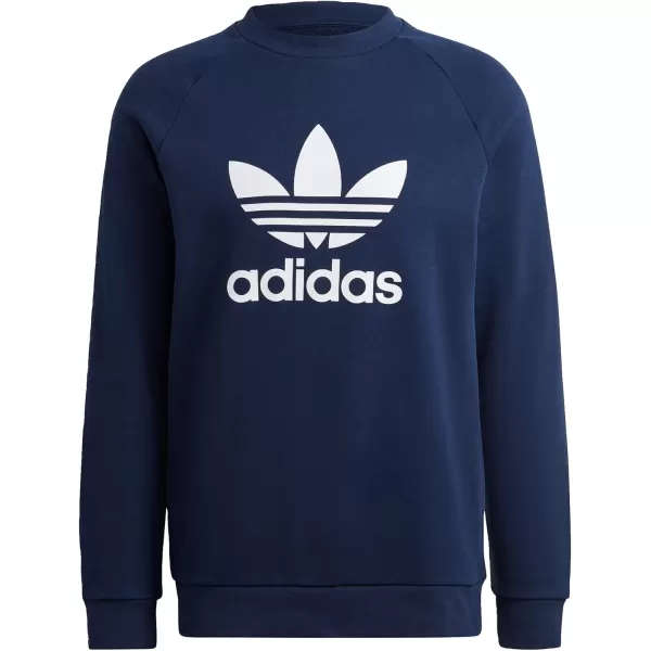 imageadidas Originals Mens Adicolor Trefoil Crewneck SweatshirtNight Indigo