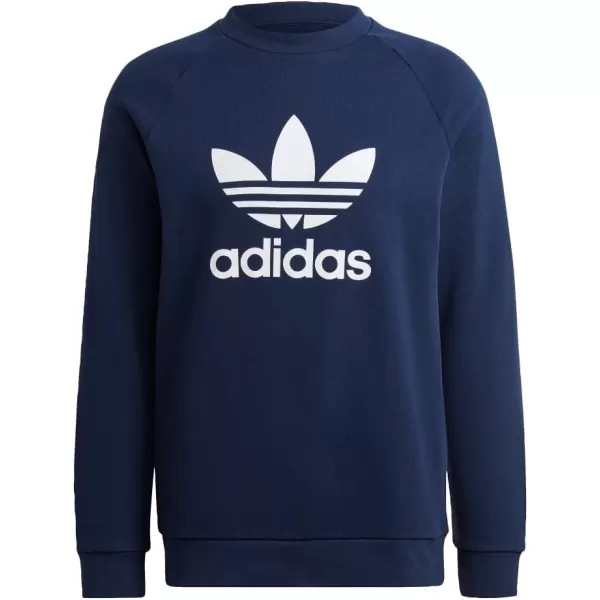 imageadidas Originals Mens Adicolor Trefoil Crewneck SweatshirtNight Indigo